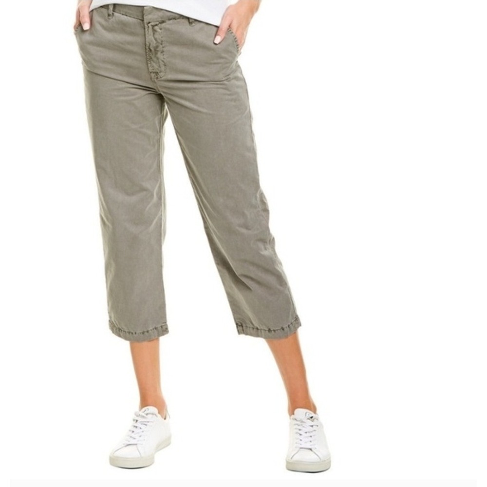 J Brand Clean Girl Trouser Safari Cotton Green Chino Casual Preppy 29x24 Size 24